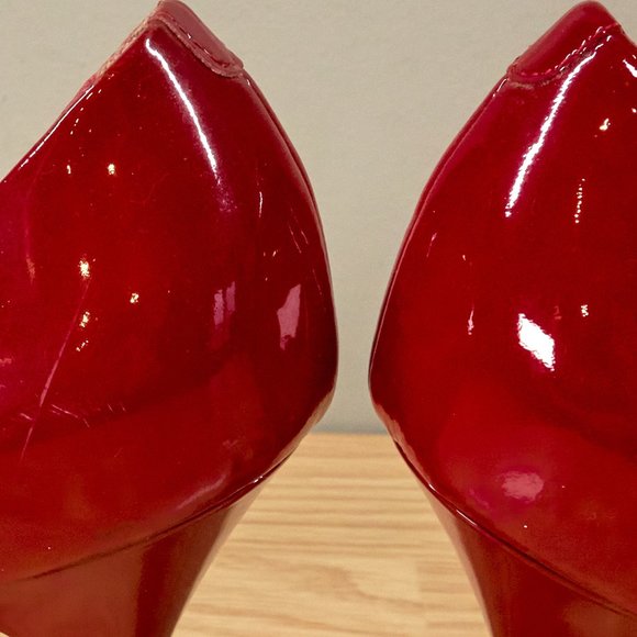 Roberto Cavalli Red Patent Leather Sandals High Heels, Size IT 39, Made in Italy - Picture 8 of 11